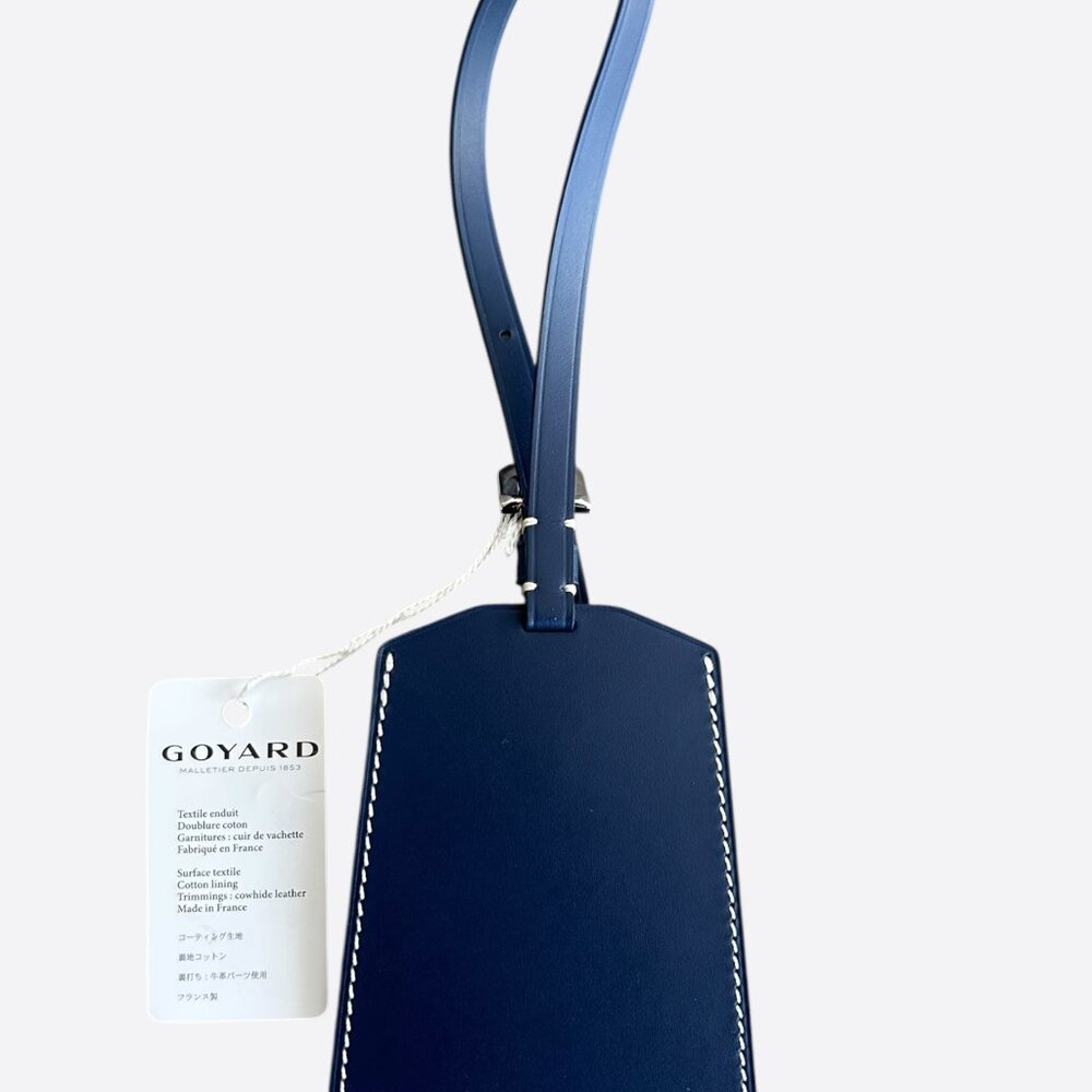 Goyard Navy Luggage Tag - Picture 2 of 2